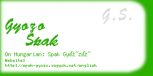 gyozo spak business card